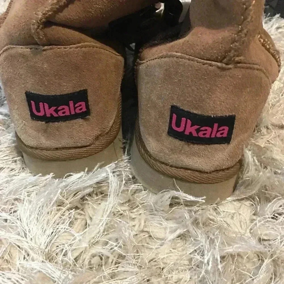 Ukala boots fringe suede wool preowned - Picture 2 of 10